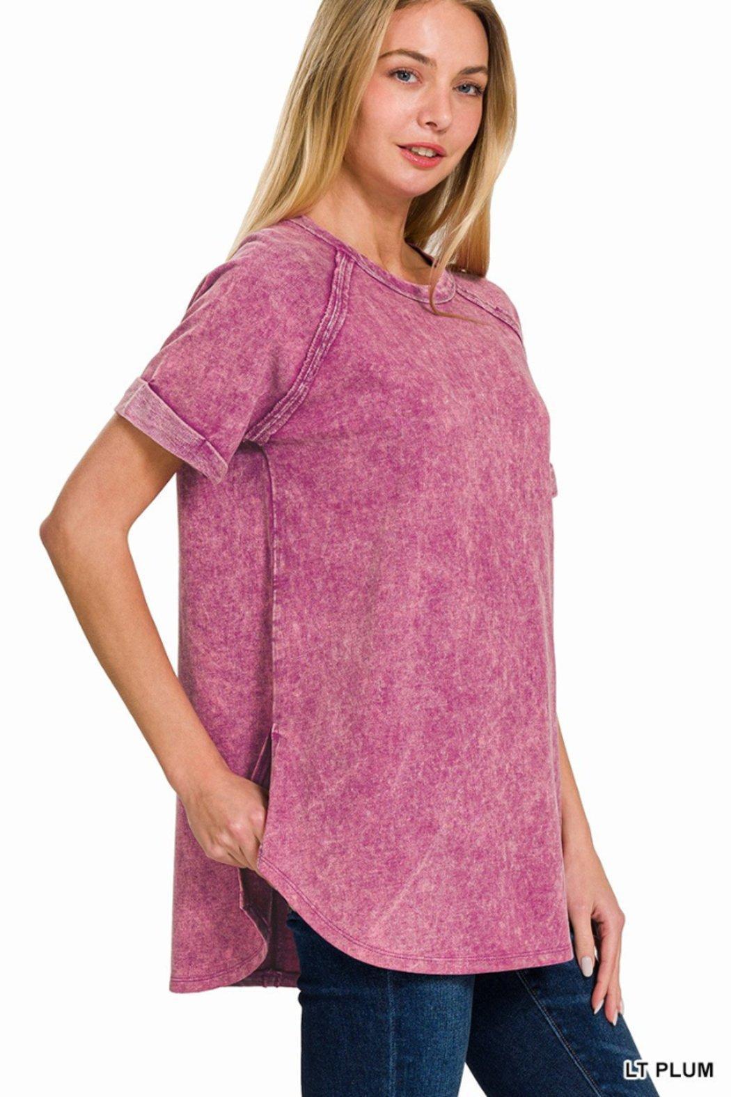 Vintage Wash French Terry Top Product Image
