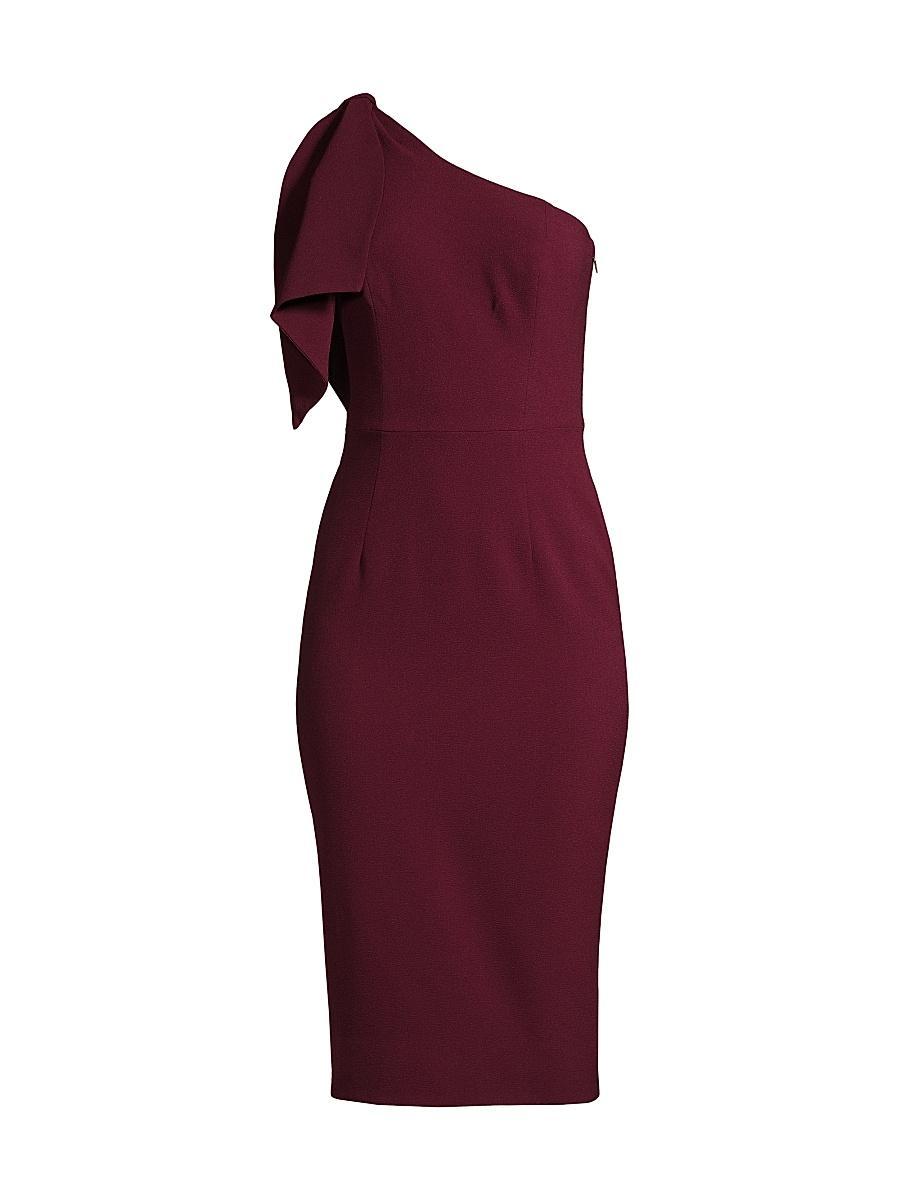 Dress the Population Tiffany One Shoulder Midi Dress Product Image