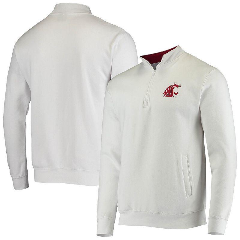 Mens Colosseum White Washington State Cougars Tortugas Logo Quarter-Zip Jacket Product Image