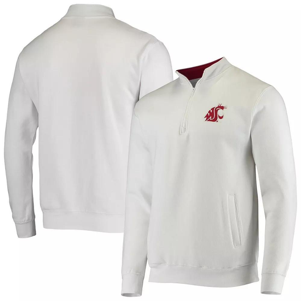 Mens Colosseum White Washington State Cougars Tortugas Logo Quarter-Zip Jacket Product Image