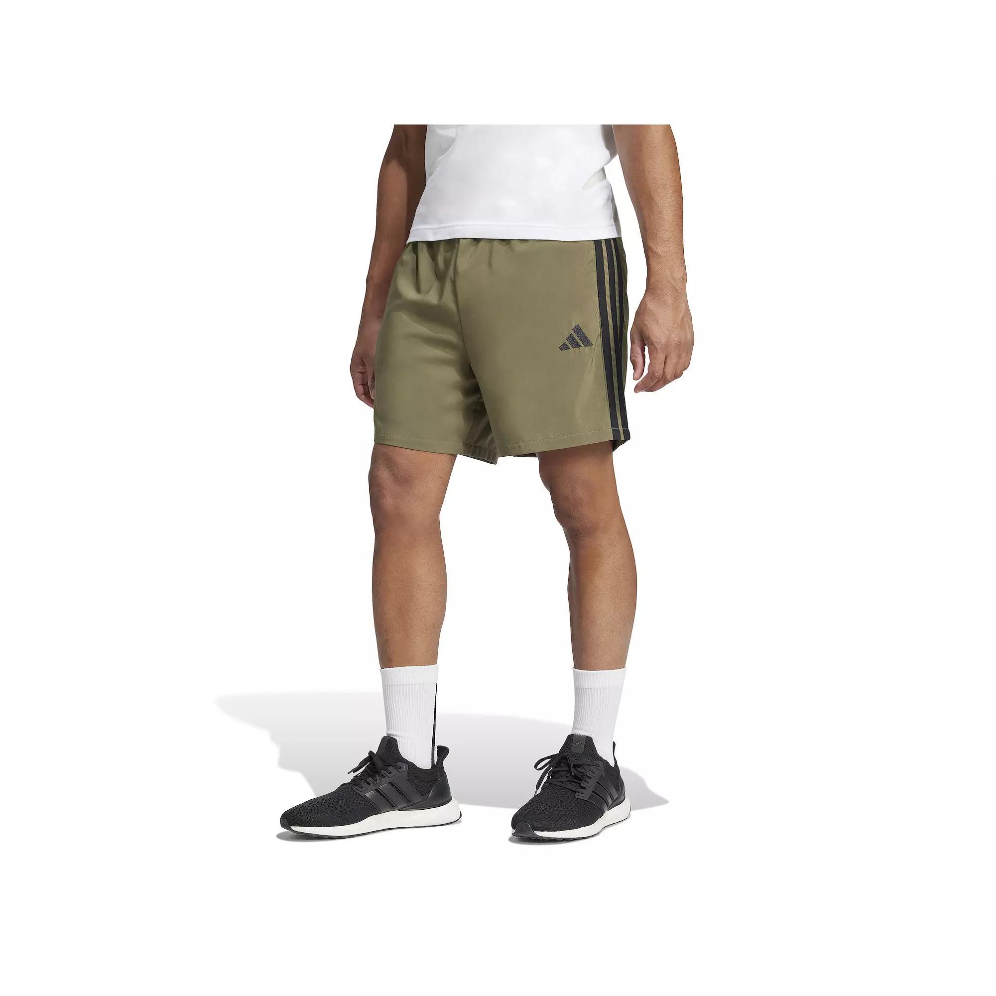 Men's adidas Essentials 3-Stripes Chelsea Sportswear Shorts, Size: Large, Green Strata Product Image