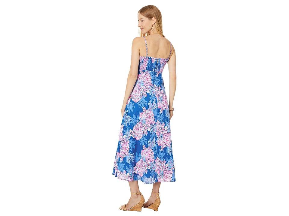 Lilly Pulitzer Jorgian Linen Midi Dress (Multi For The Fans) Women's Dress Product Image