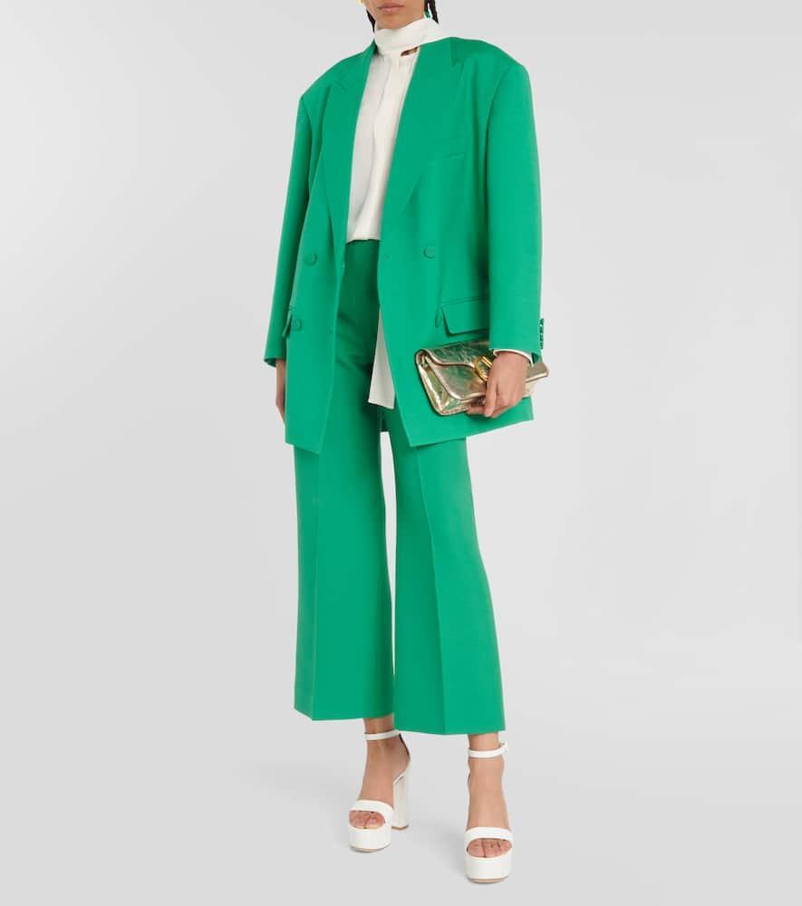 GIANVITO ROSSI Holly Leather Platform Sandals In White Leather Product Image