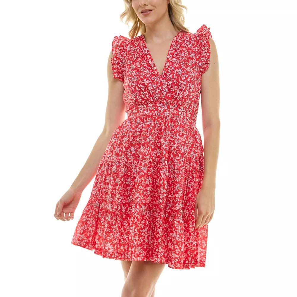 Women's Taylor Dress Printed Mini Dress, Size: 2, Poppy Ivory Product Image