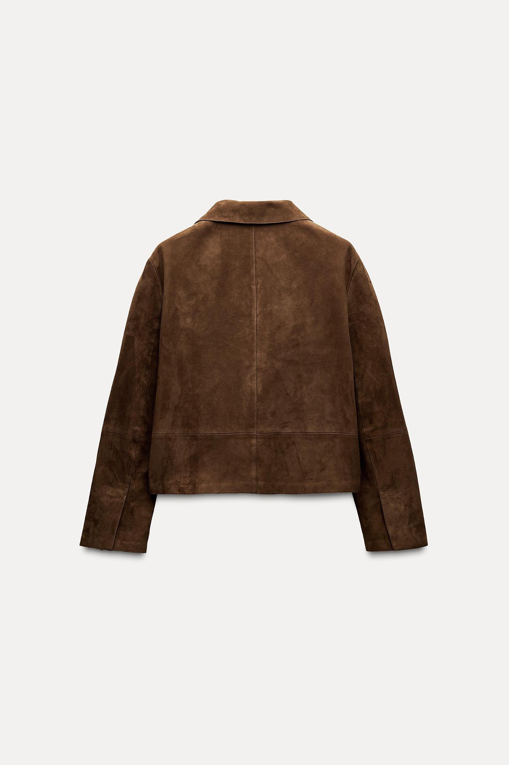 SUEDE LEATHER MINI SKIRT ZW COLLECTION Product Image