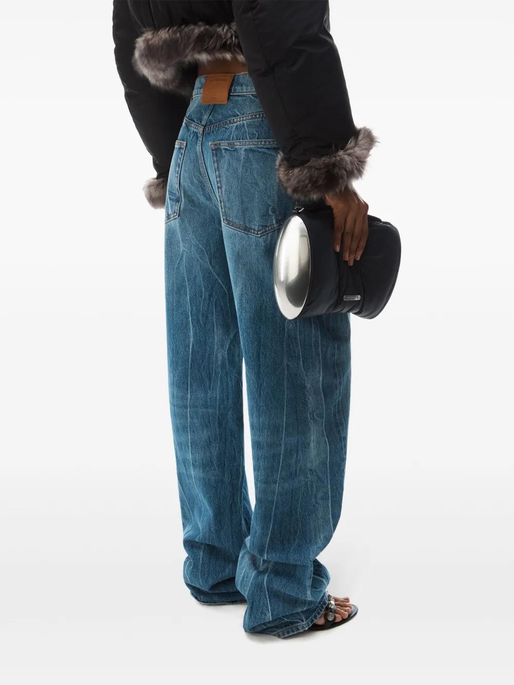 logo-patch ballloon jeans Product Image