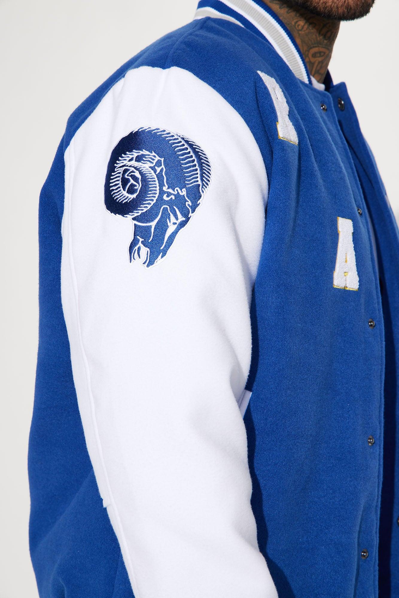 Rams Varsity Jacket - Blue/combo Product Image