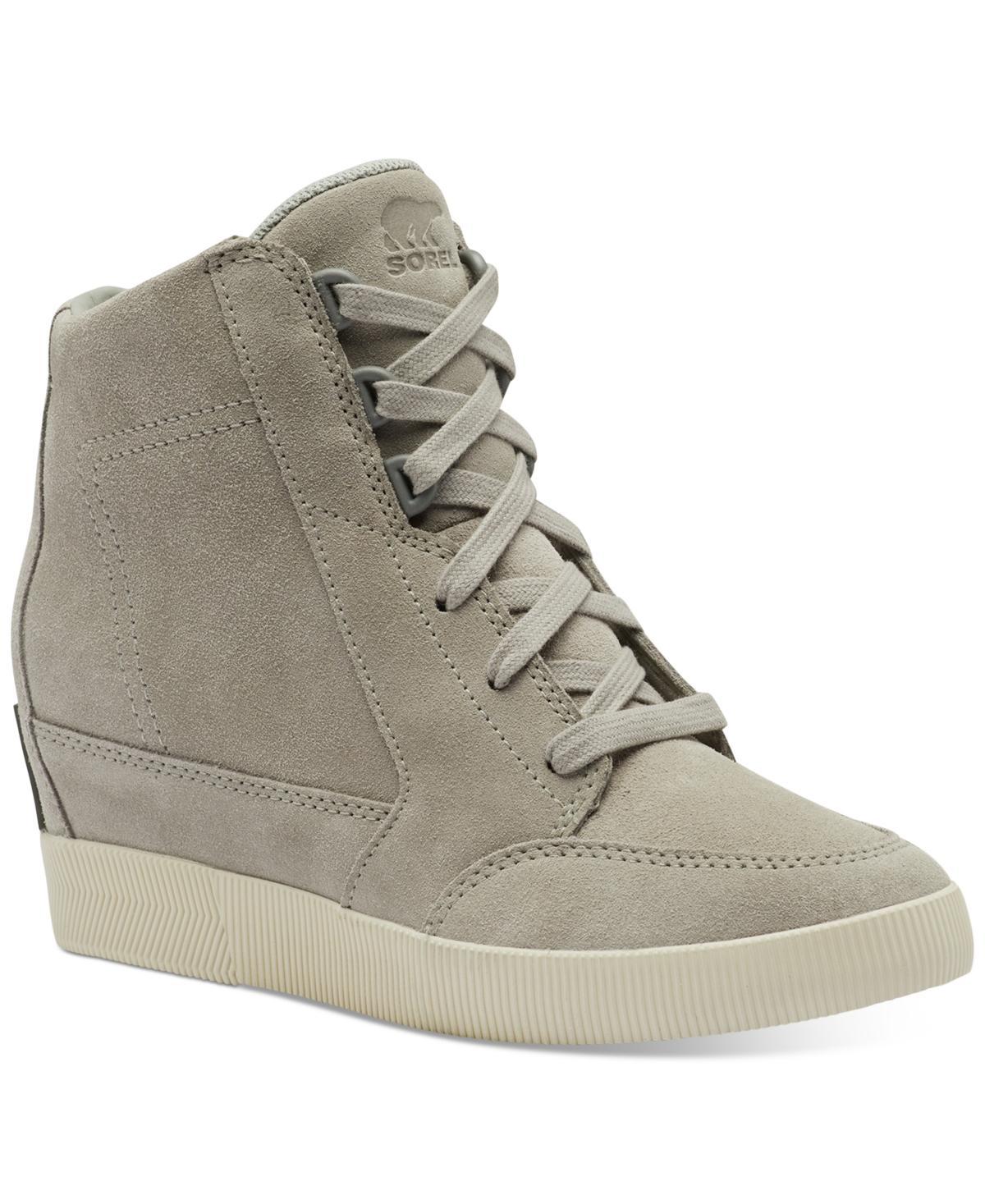 Sorel Out N About Waterproof Leather Wedge Sneakers Product Image