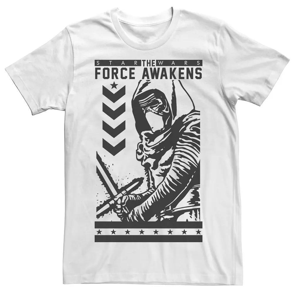 Men's Star Wars The Force Awakens Kylo Ren Poster Tee, Size: Small, White Product Image