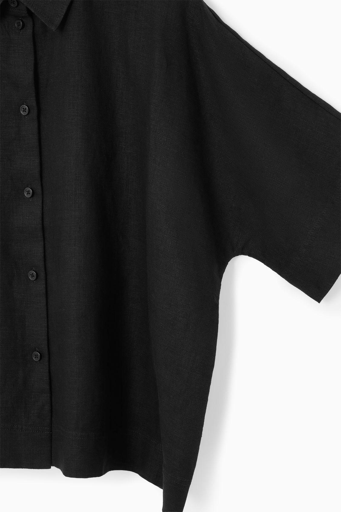 SHORT-SLEEVED LINEN SHIRT Product Image