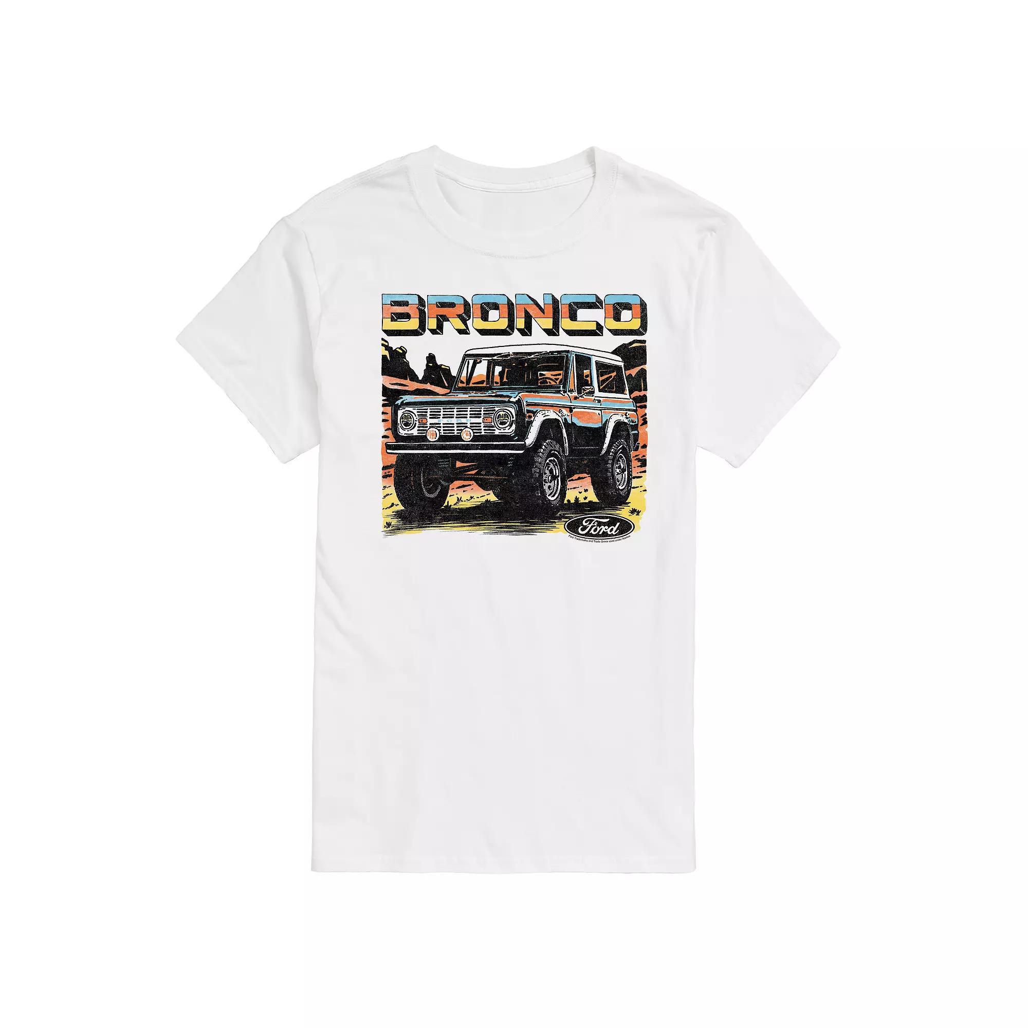 Men's Ford Bronco Desert Graphic Tee, Size: XL, White Product Image