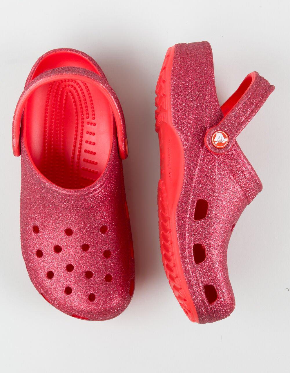 CROCS Womens Classic Glitter Clogs Product Image