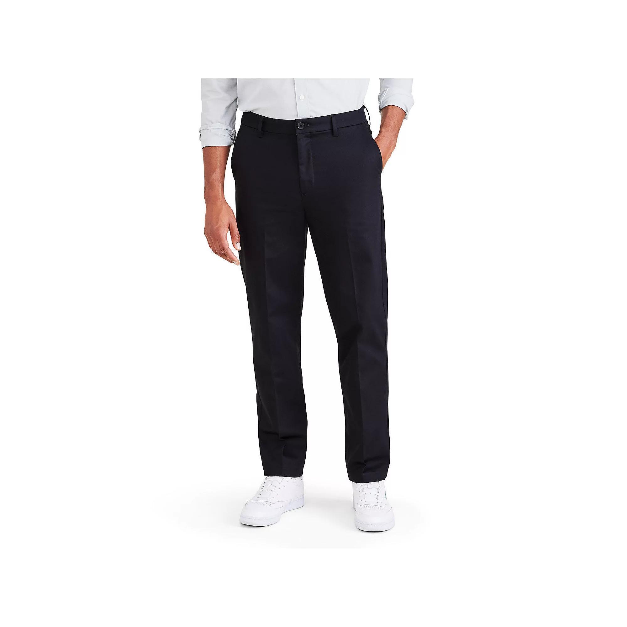 Men's Dockers® Signature Iron-Free Stain Defender Straight-Fit Khaki Pants, Size: 34X29, Blue Blazer Product Image
