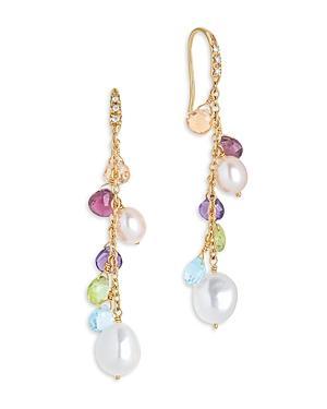 Womens Paradise 18K Yellow Gold, 0.05 TCW Diamond & Multi-Stone Drop Earrings Product Image