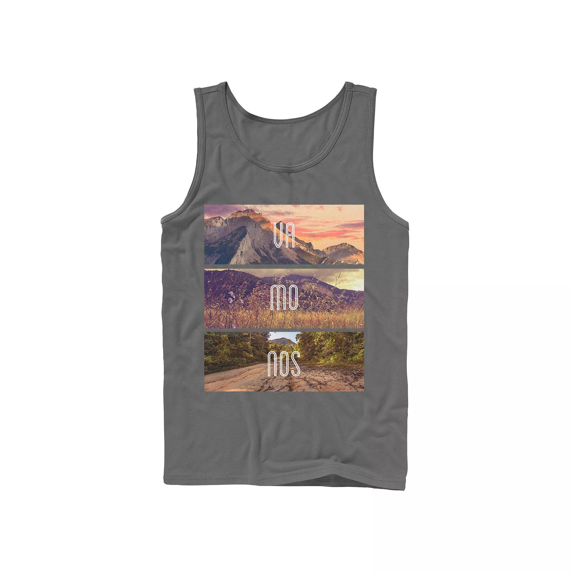 Men's Gonzales Vamonos Lanscape Portrait Stack Tank Top, Size: XL, Grey Product Image
