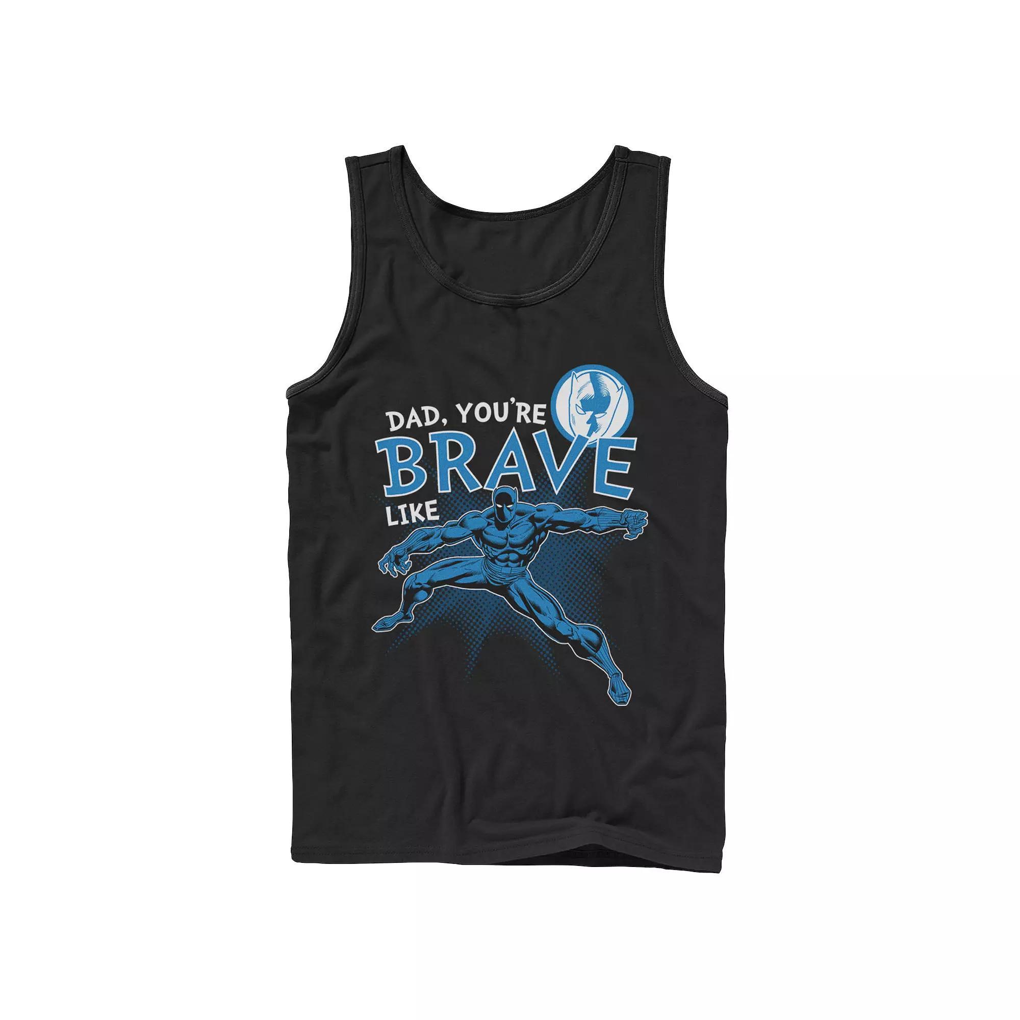 Mens Marvel Panther Brave Dad Fathers Day Tank Top Product Image