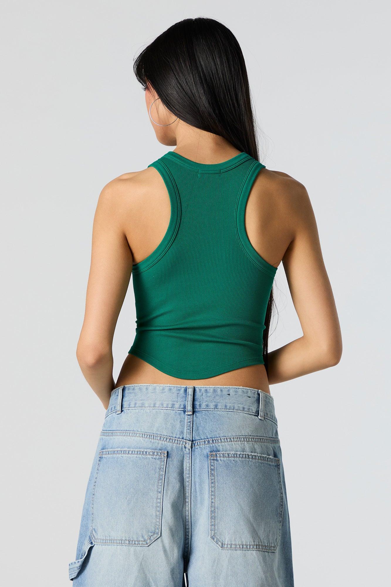 Seamless Ribbed Crop Tank Female Product Image