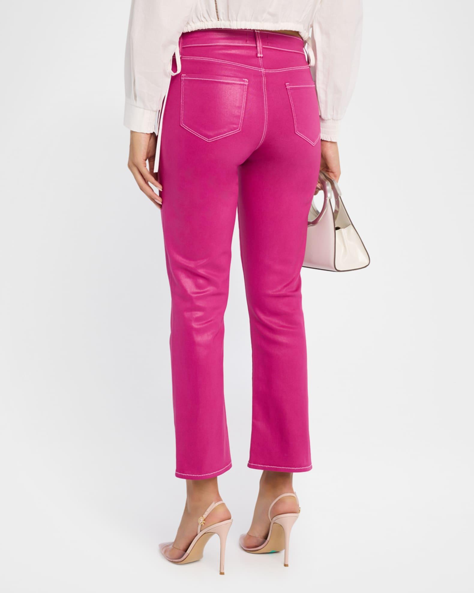 Tati High-Rise Cropped Micro Bootcut Jeans Product Image