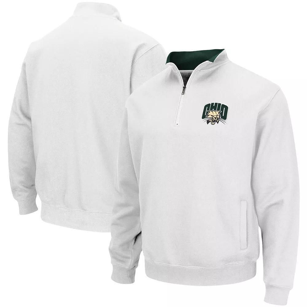 Men's Colosseum White Ohio Bobcats Tortugas Logo Quarter-Zip Jacket, Size: 3XL, Ohu White Product Image