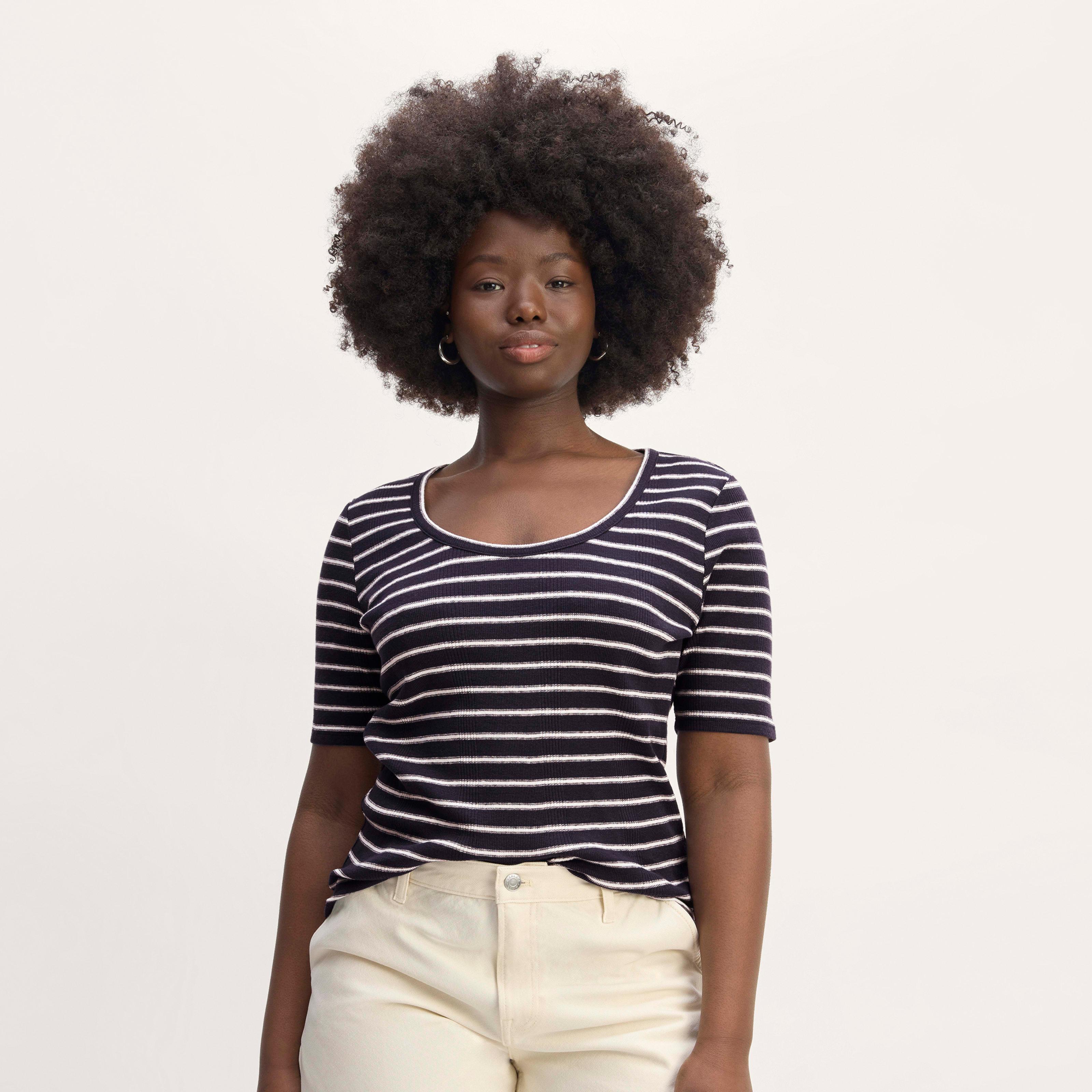 The Vintage Rib Scoop-Neck Top Product Image