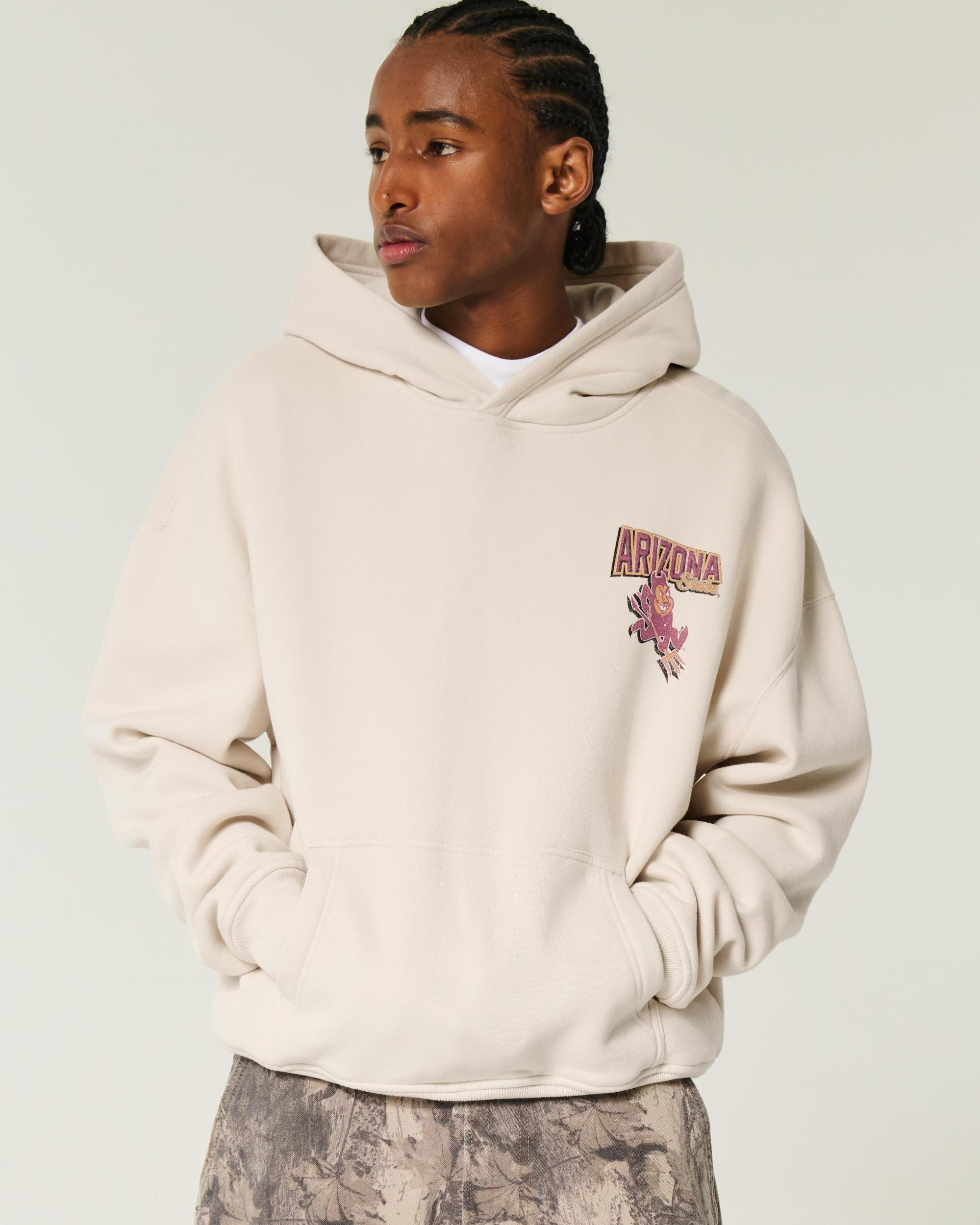 Boxy Arizona State University Sun Devils Graphic Hoodie Product Image