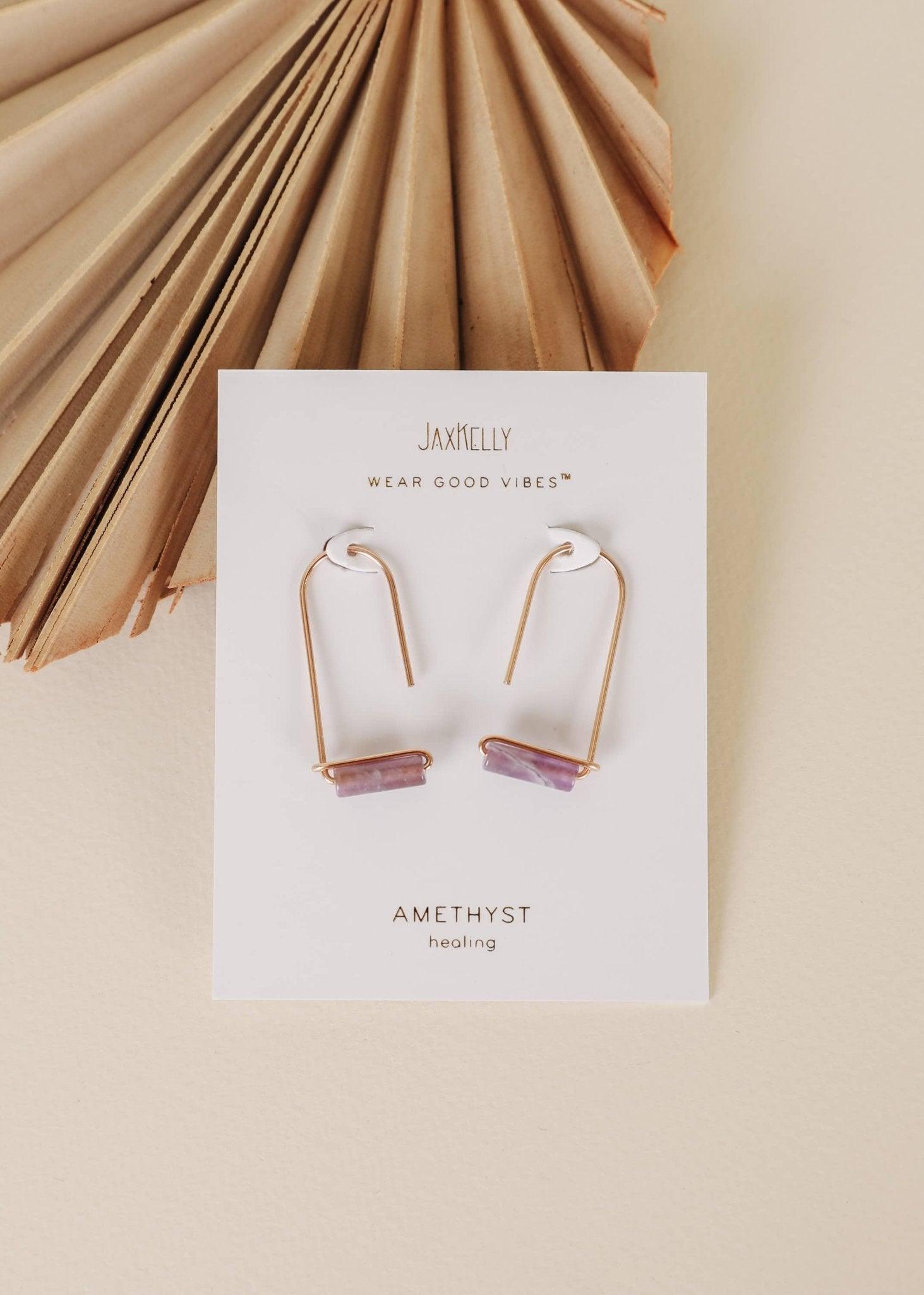 Amethyst Drop Earring Product Image