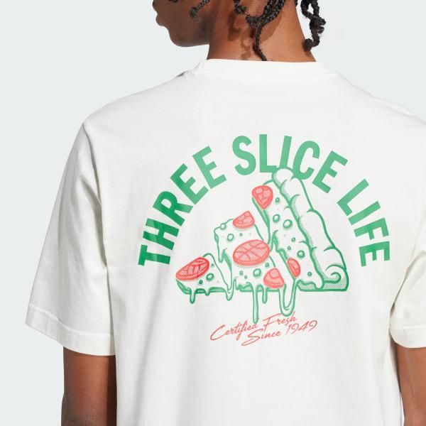 Men's adidas Lounge Pizza Graphic Sportswear Tee, Size: XL, Off White Product Image