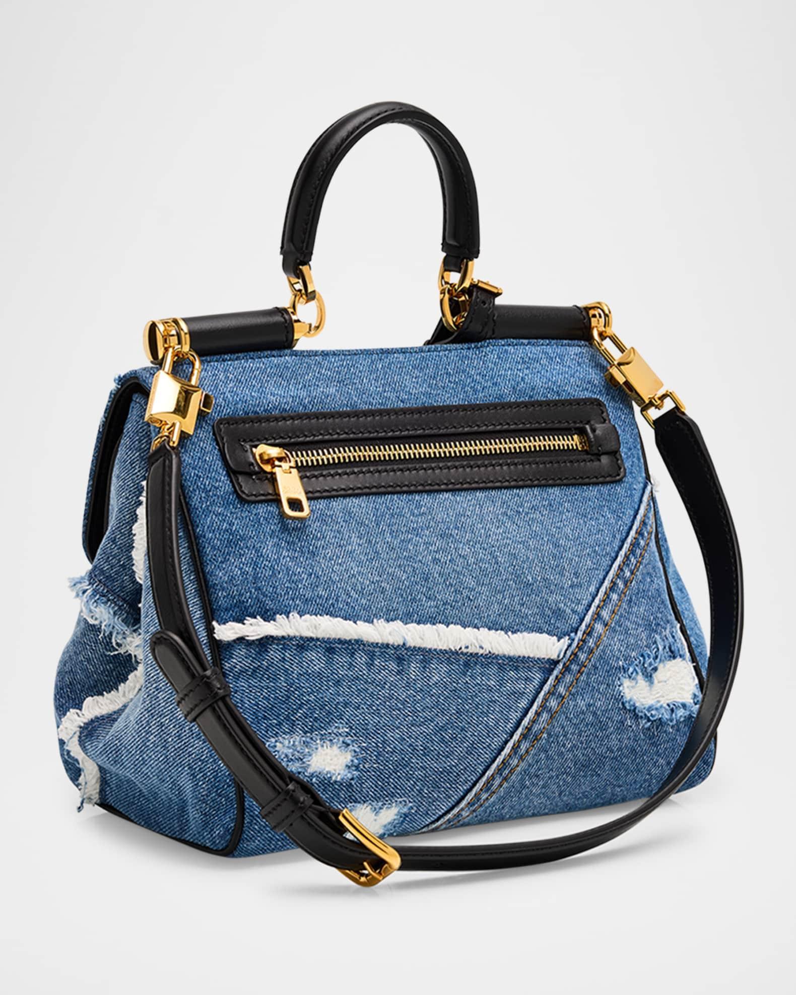 My Sicily Small Embellished Denim Crossbody Bag Product Image