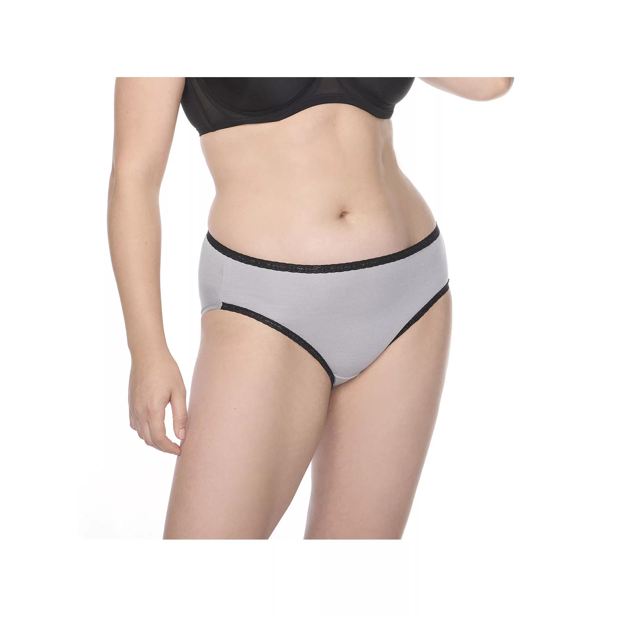 Women's Naomi and Nicole® No Show, No Lines Hipster Panty A223, Size: XXL, Ultimate Gray Product Image