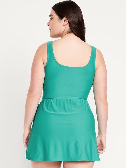 Matte Side-Tie Swim Dress Product Image