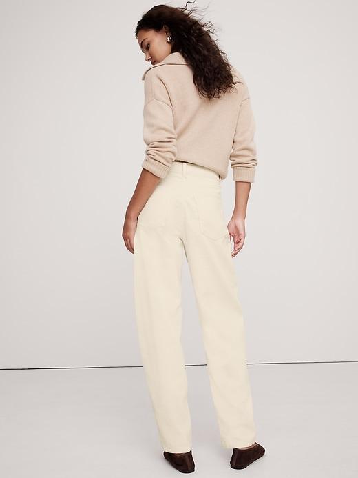 High-Rise Bow Corduroy Pant Product Image