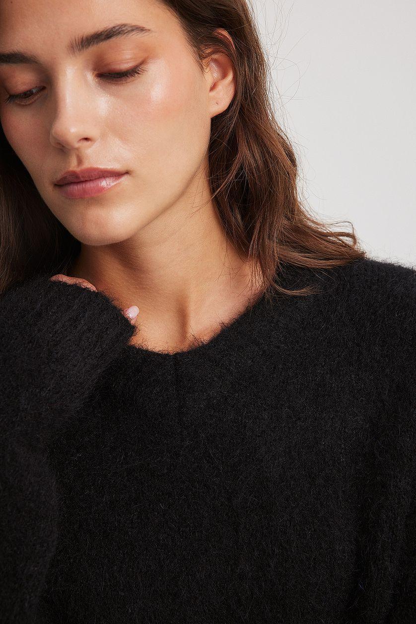 Alpaca Wool Blend V-neck Sweater Product Image