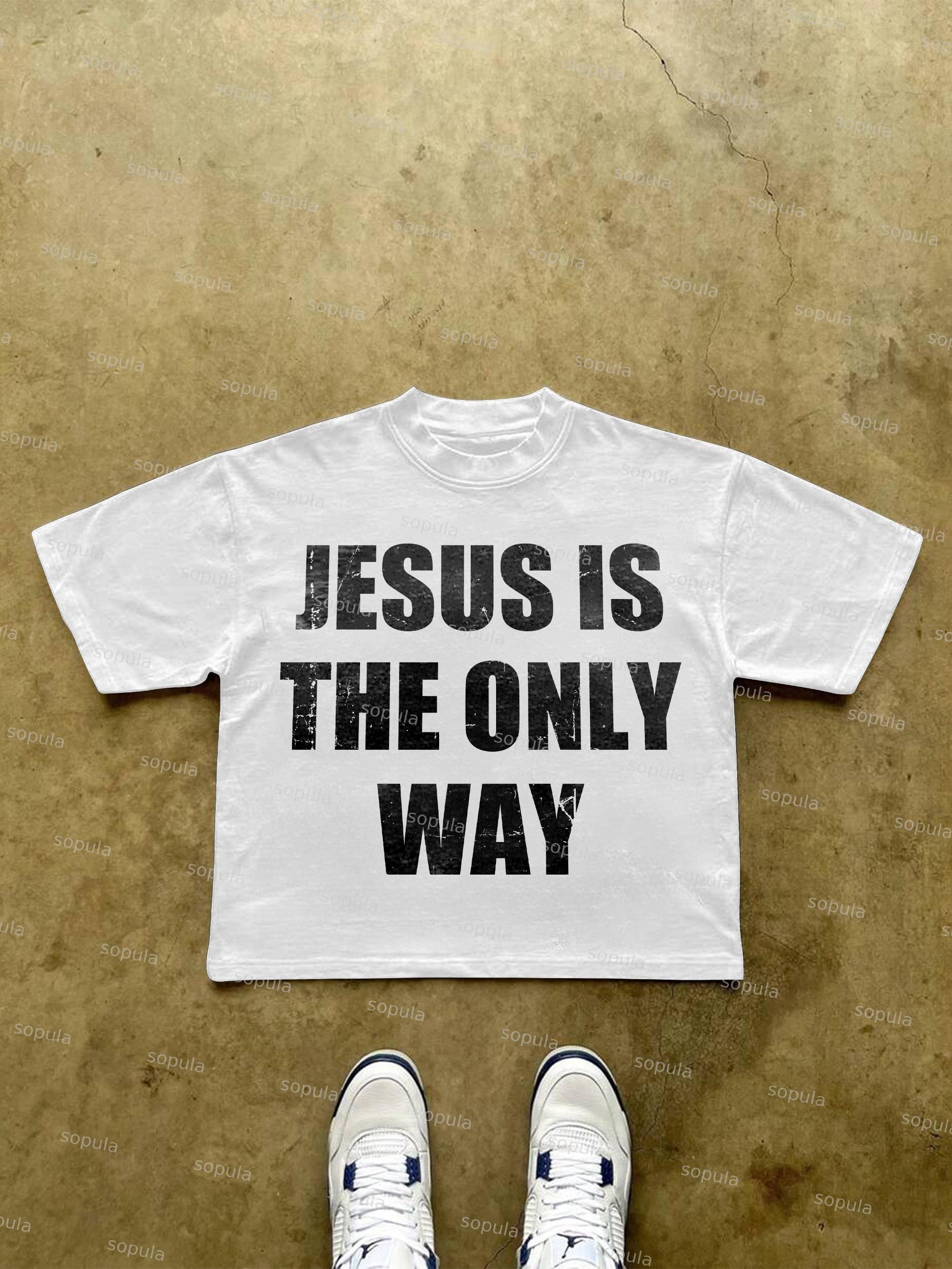 Jesus Is The Only Way Cropped T-shirt Product Image