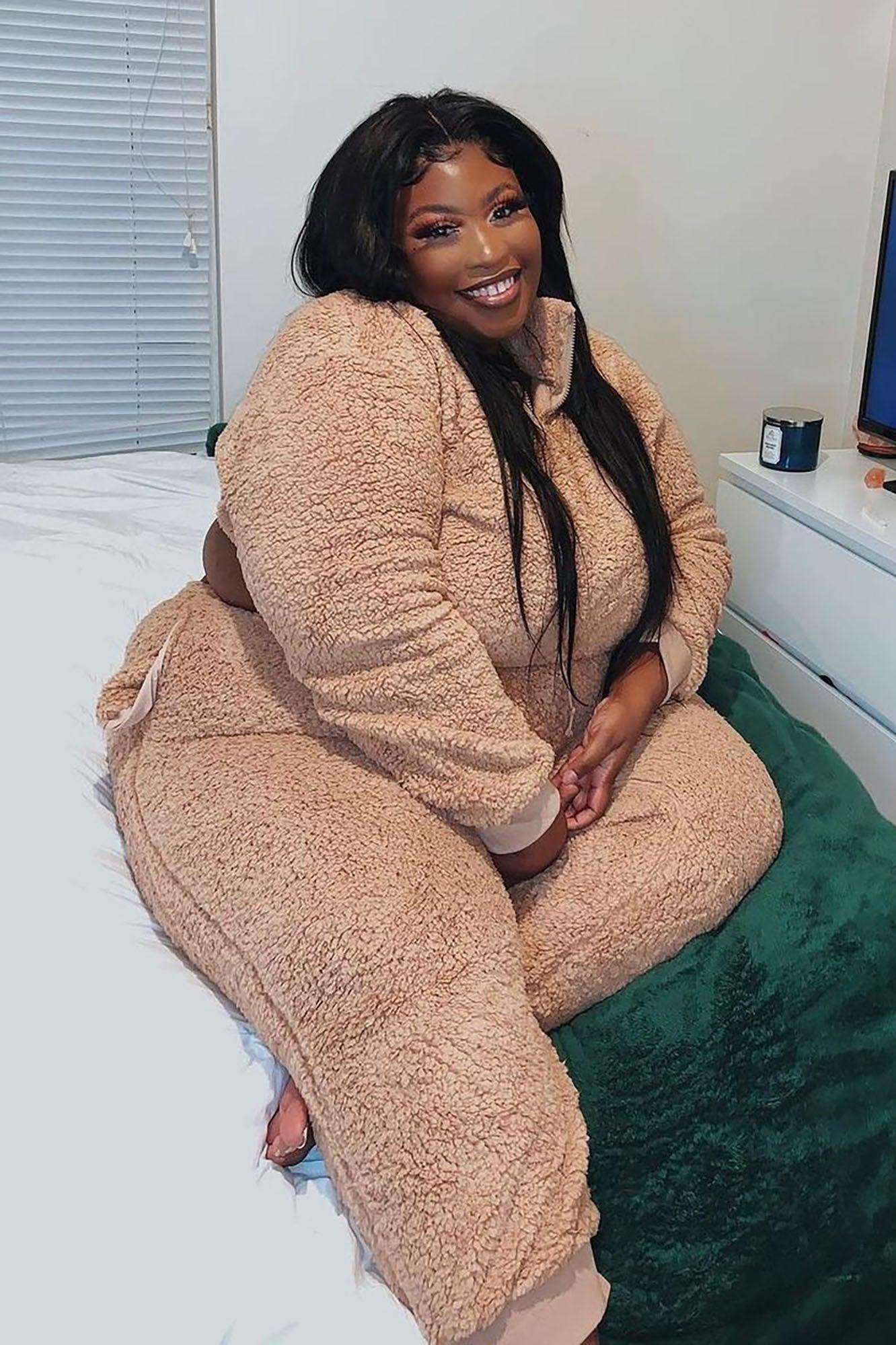 Cuddle Time Cozy Pant Set - Camel Product Image