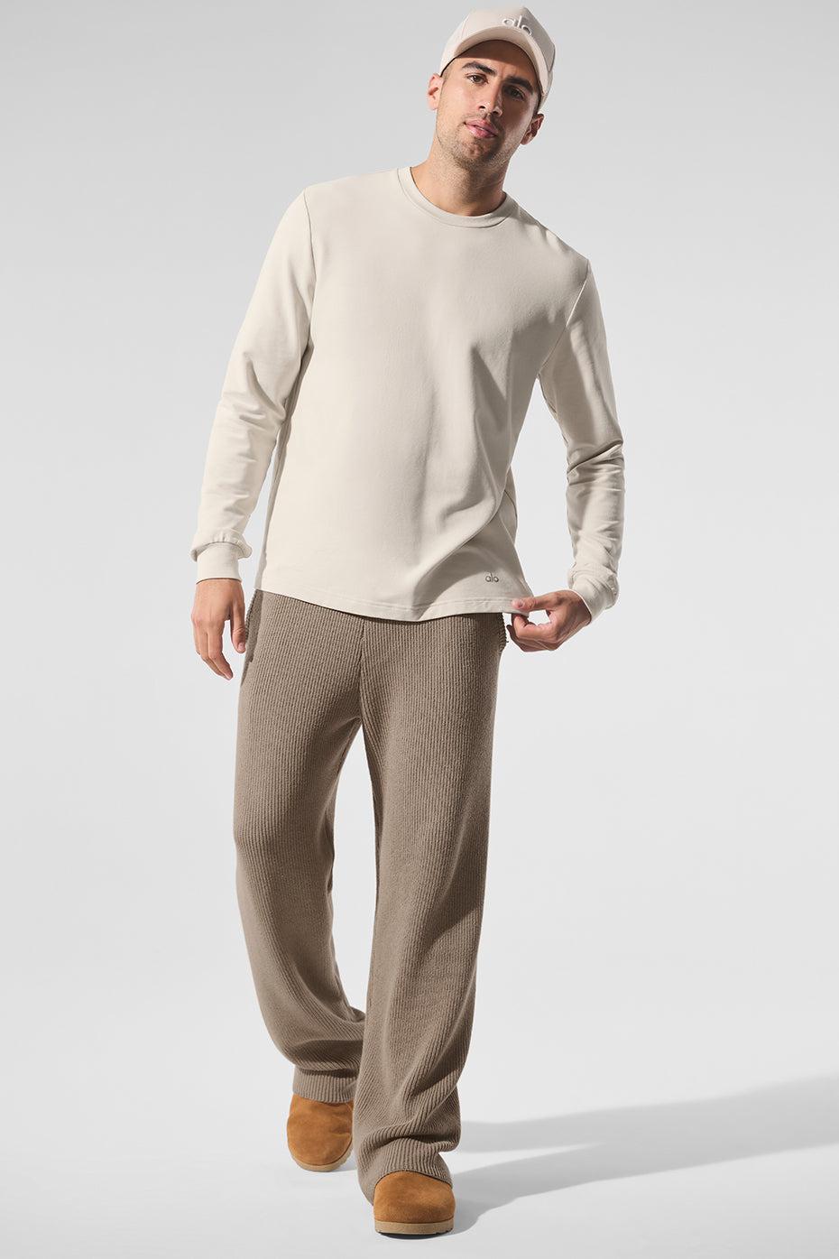 Domain Rib Knit Sweatpant - Gravel Product Image