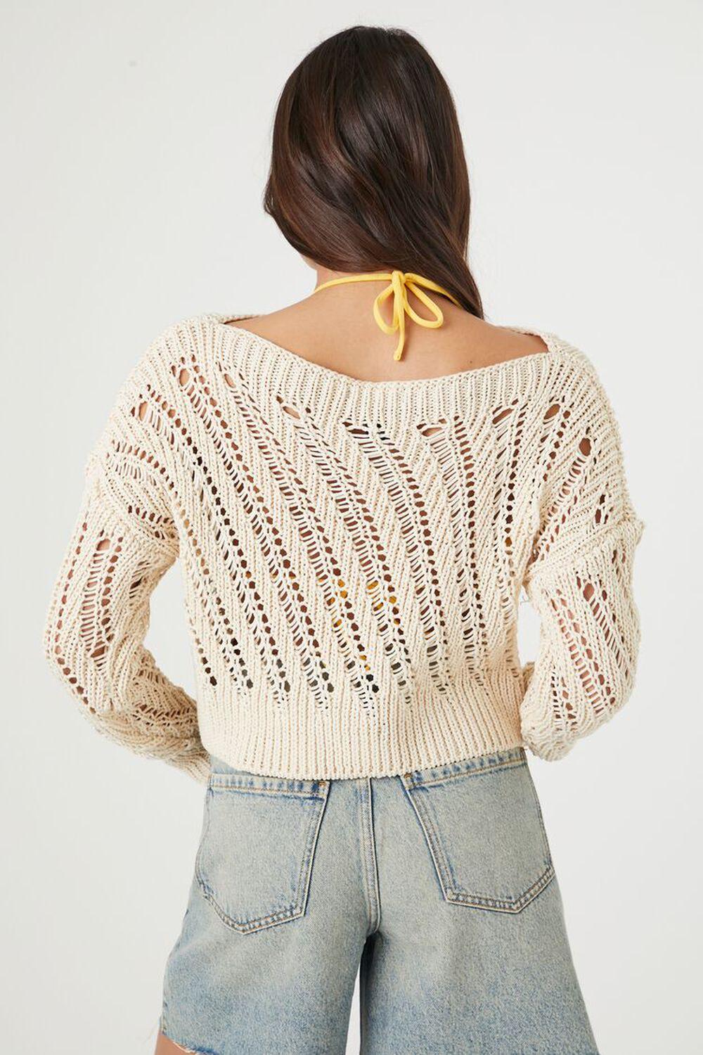 Cropped Crochet Sweater | Forever 21 Product Image
