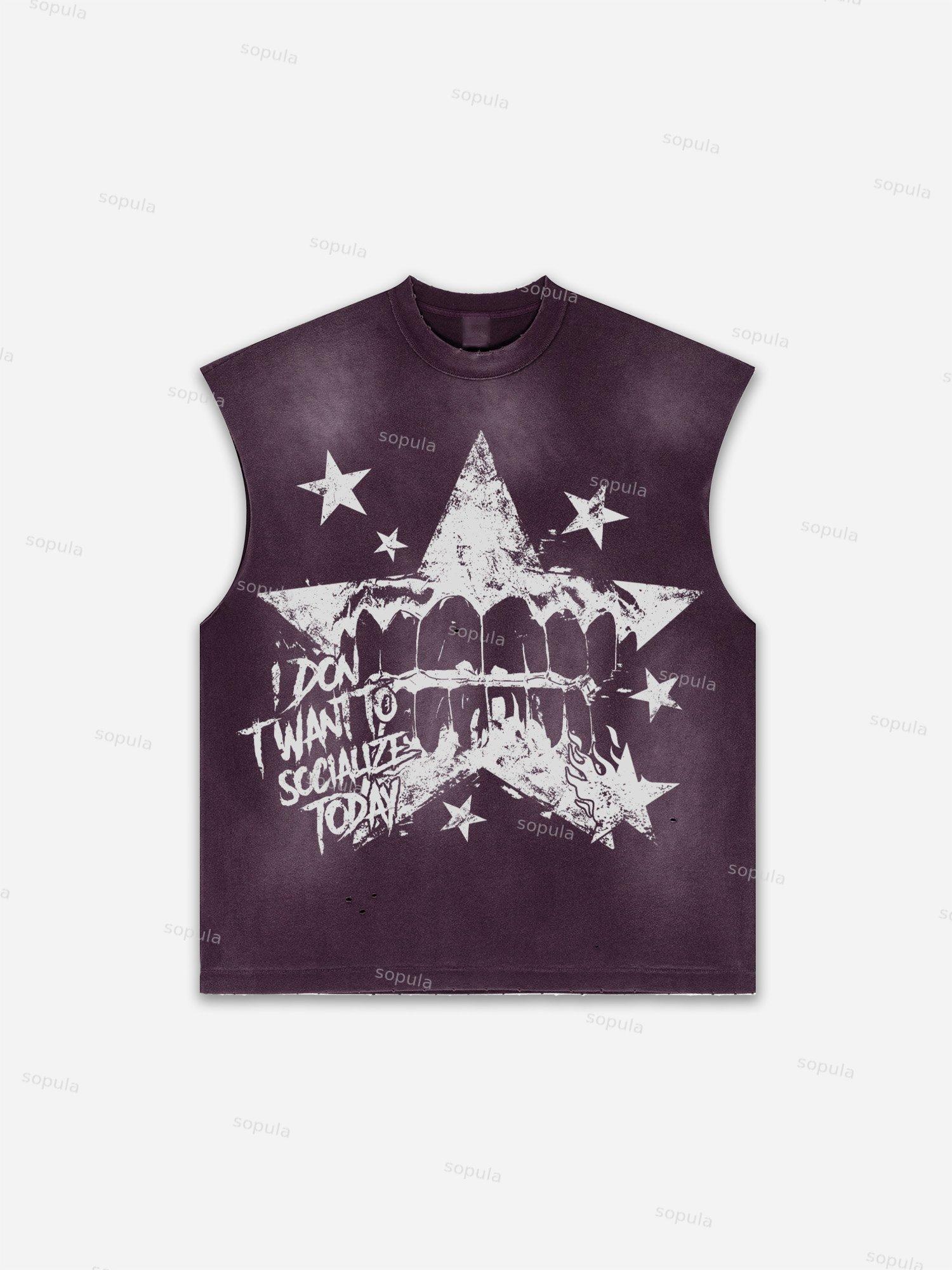 Mental Health Matters Fun Graphic Distressed Tank Top Product Image