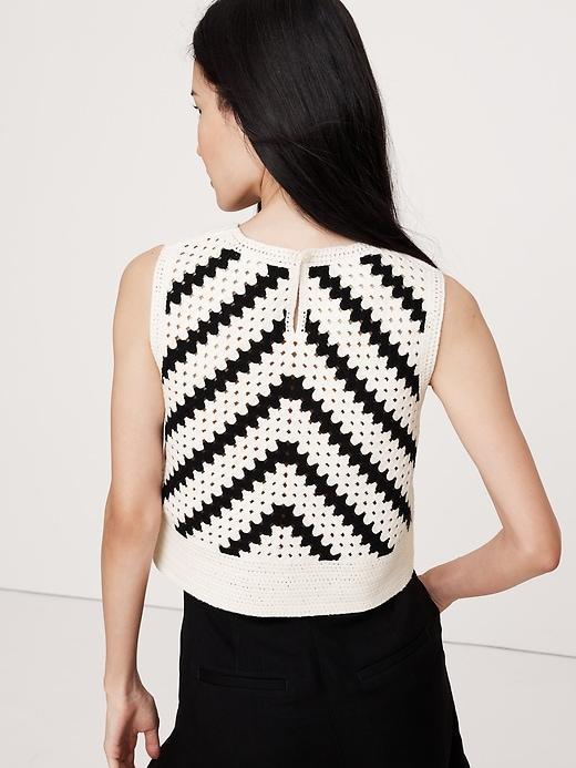 Embroidered Cotton Crochet Top Product Image