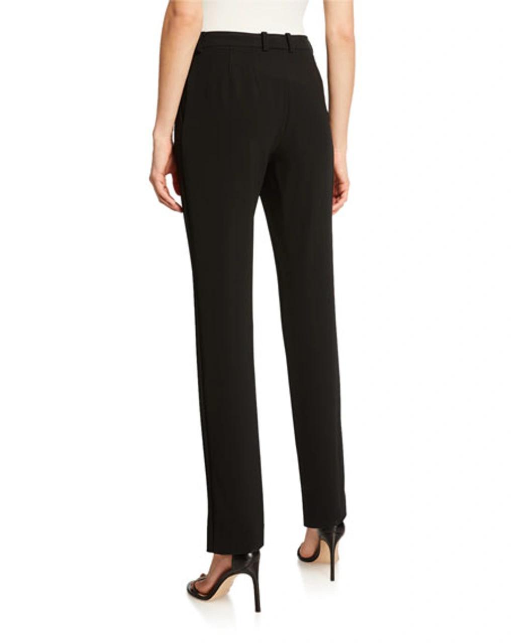 ST JOHN St. John Collection 'jennifer' Crepe Marocain Ankle Pants In Black Product Image