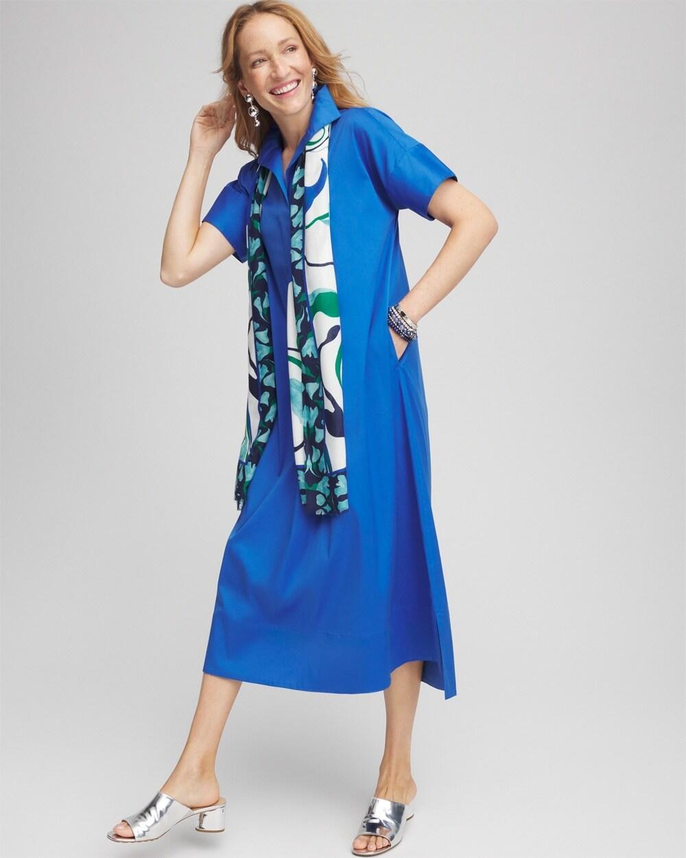 Popover Hi-low Midi Shirtdress Product Image