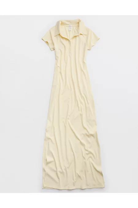 OFFLINE By Aerie Thumbs Up Heavyweight Polo Maxi Dress Women's Product Image