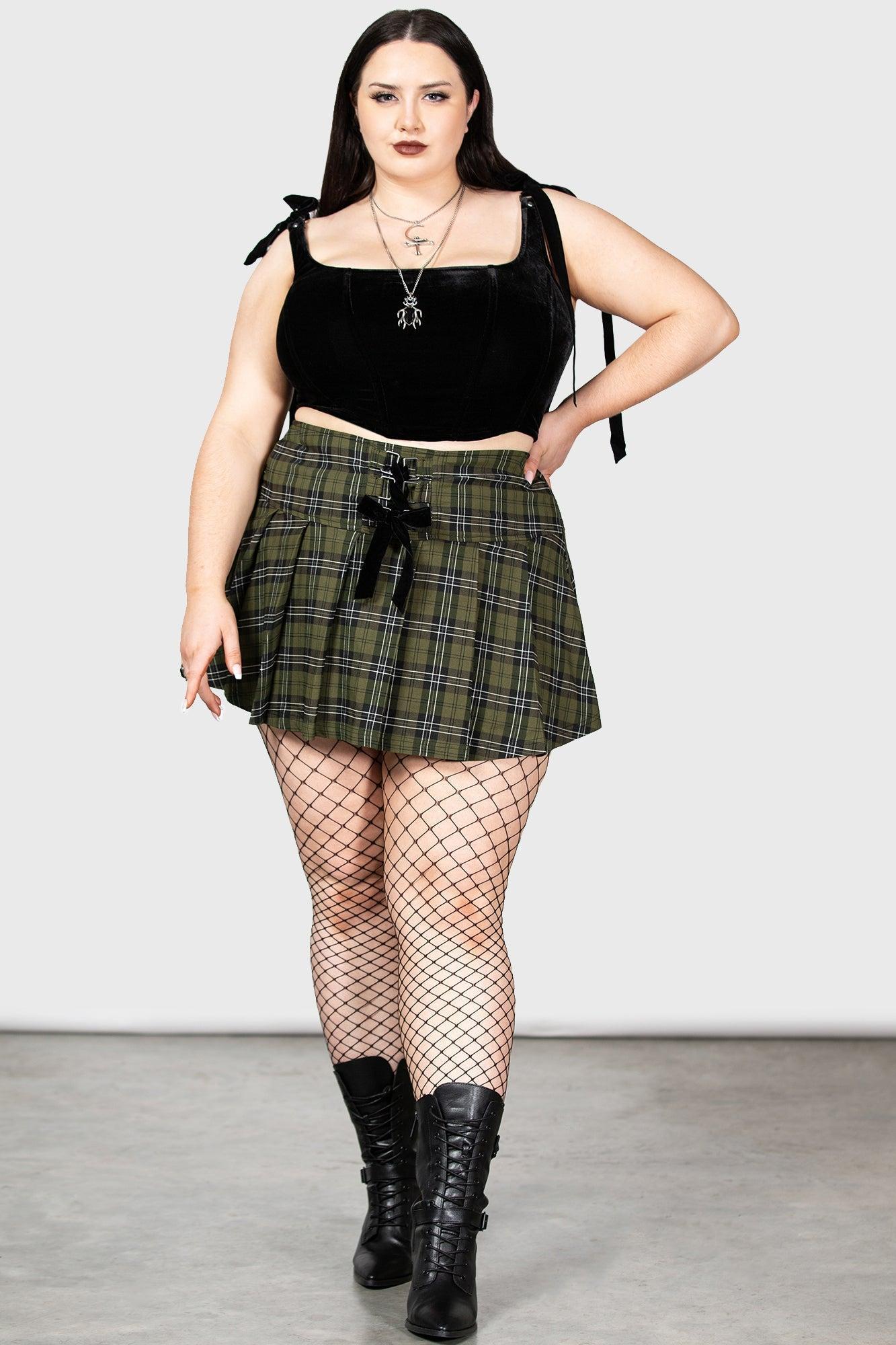 Dark Canopy Pleated Skirt Female Product Image
