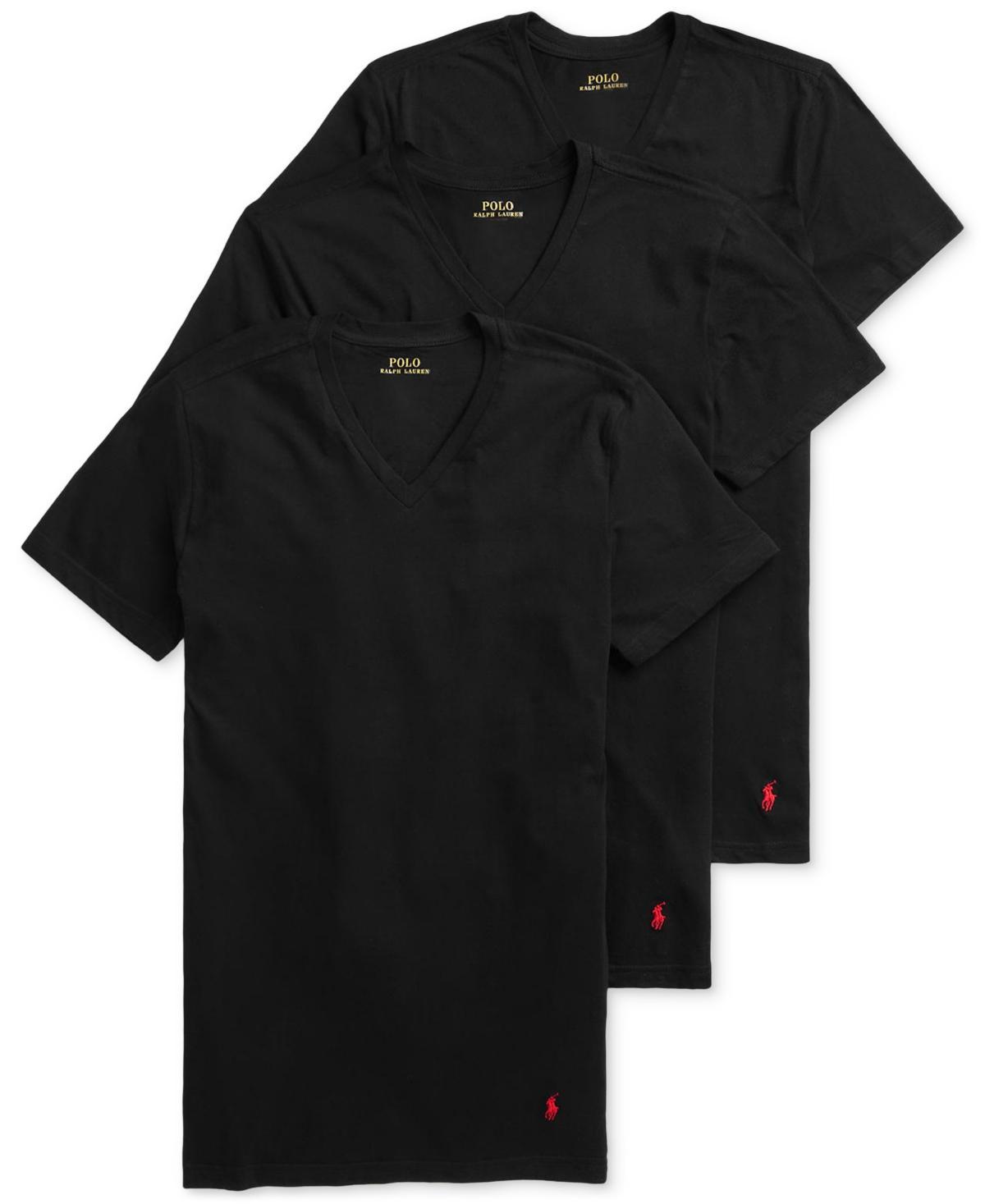 Polo Ralph Lauren Classic Fit V-Neck Undershirt, Pack of 3 Product Image