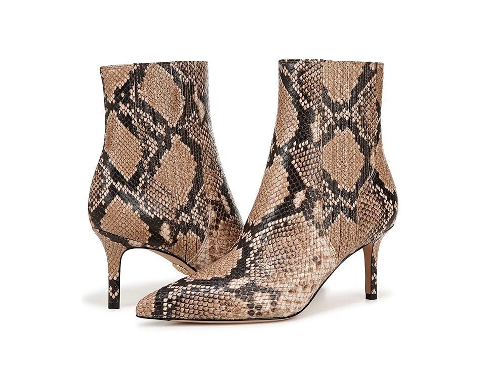 Veronica Beard Womens Lisa Pointed Toe Snake Embossed Mid Heel Booties Product Image