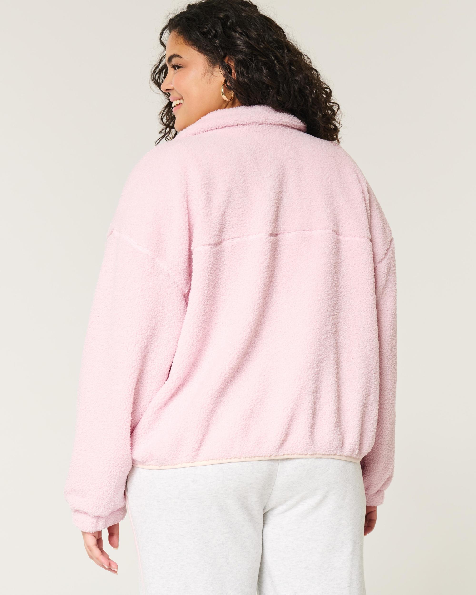 Embroidered Sherpa Fleece Jacket Product Image