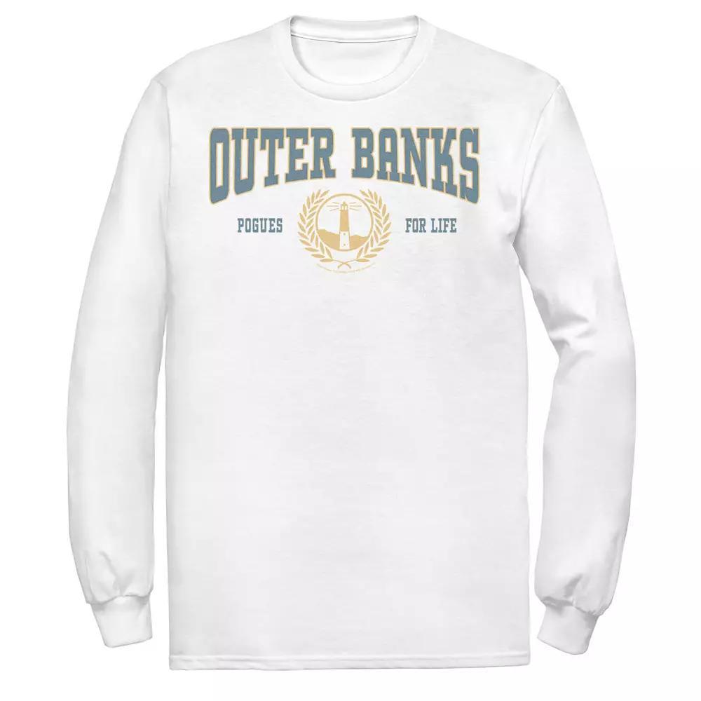 Men's Outer Banks Collegiate Style Crest Tee, Boy's, Size: Large, White Product Image