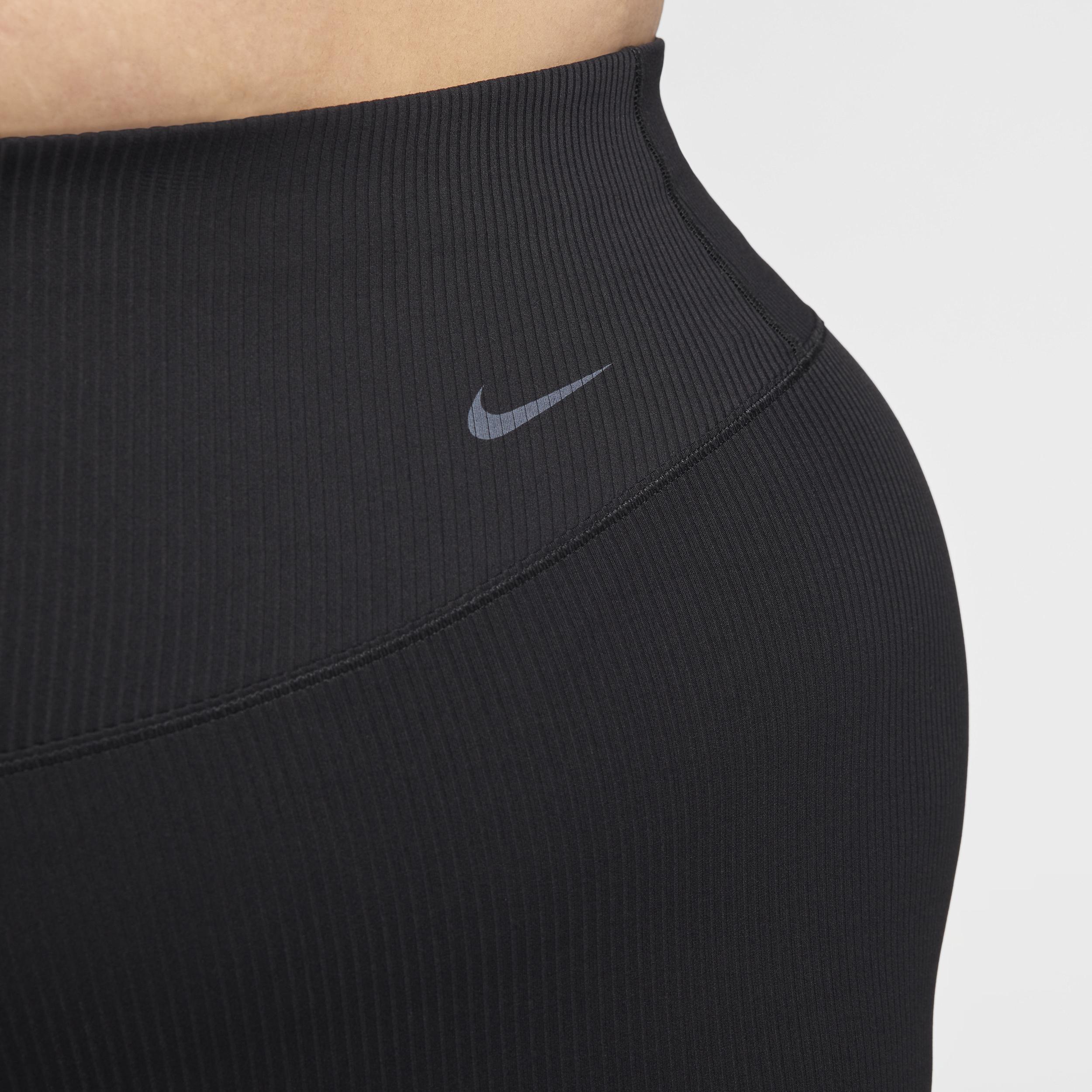 Nike Women's Zenvy Rib Gentle-Support High-Waisted 7/8 Leggings (Plus Size) Product Image