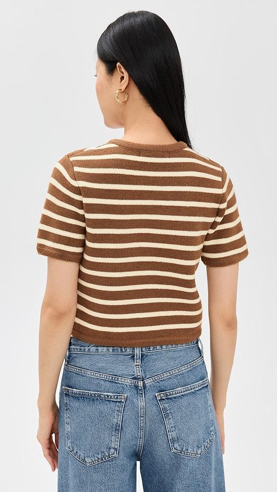 English Factory Knit Striped Sweater Cardigan | Shopbop Product Image