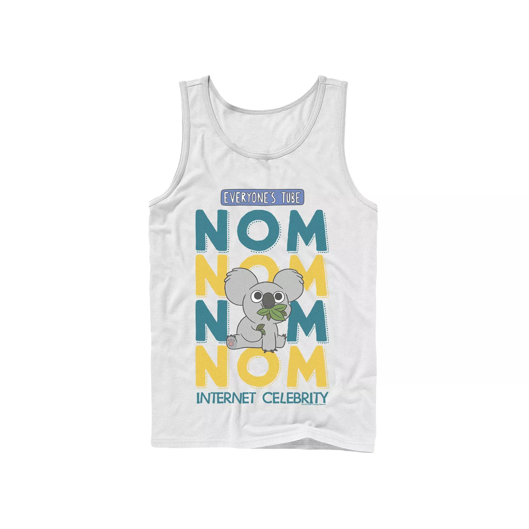 Men's Cartoon Network We Bare Bears Nom Nom Internet Celebrity Tank Top, Size: Large, Black Product Image