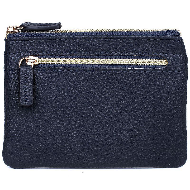 Julia Buxton Solid Pebble RFID-Blocking Large ID Coin Case Product Image